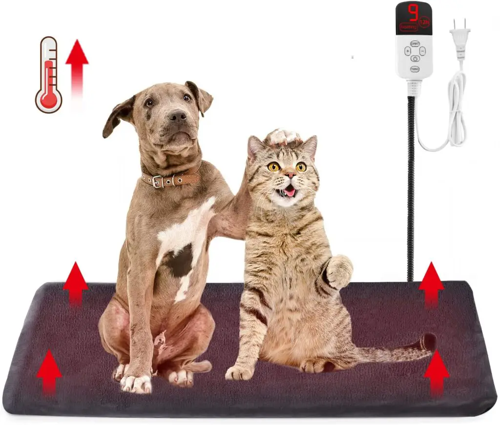 Electric Heated dog bed with cat dog