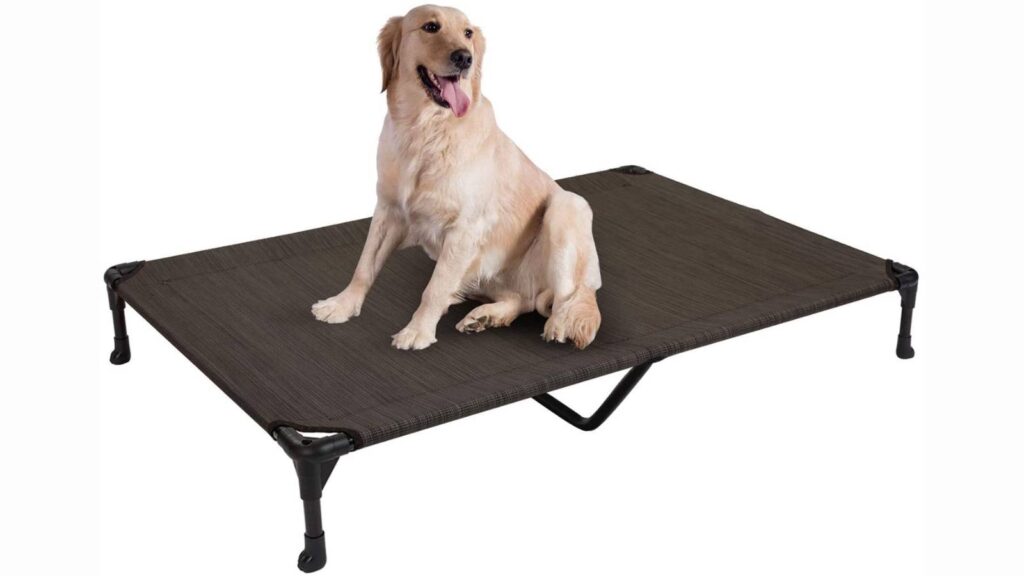 benefits of elevated dog bed - Veehoo Cooling Elevated Dog Bed